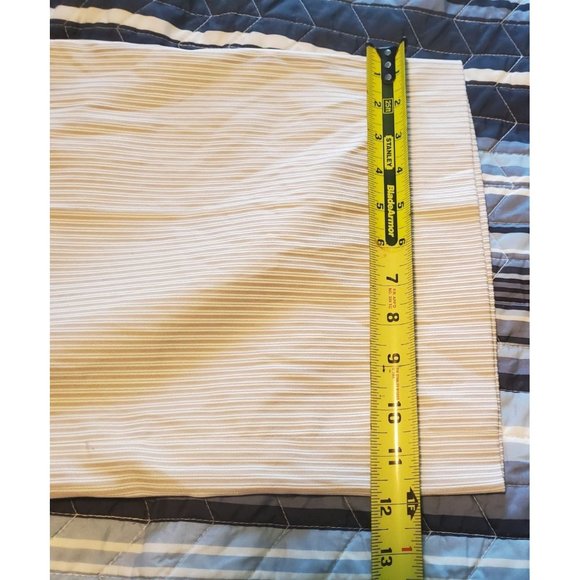 NWT LANE BRYANT Women's Plus Lightweight Trousers Tan/White Stripe Career Sz 28 - Picture 10 of 11